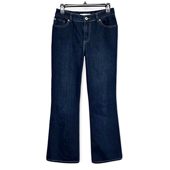 Chico’s Bundle Of Charm Boot Cut And Boyfriend Ankle Dark Wash Jeans Size 0.5/6 - Picture 2 of 15